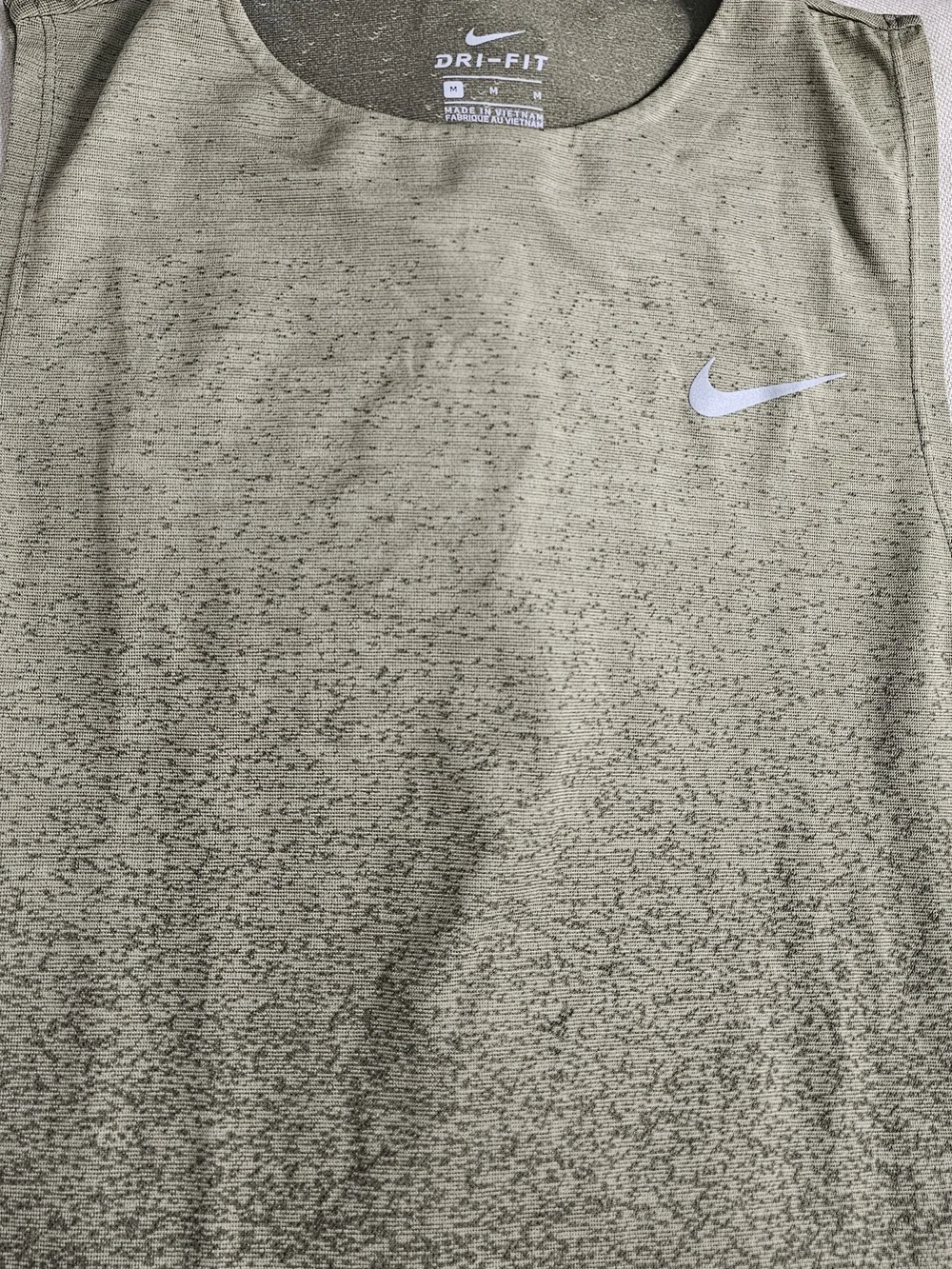 Nike Women Olive Green Performance Shorts with White Swoosh